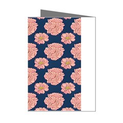 Retro 1880s Flowers Pattern 16 Mini Greeting Cards (pkg Of 8)