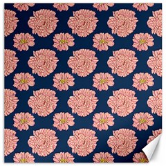 Retro 1880s Flowers Pattern 16 Canvas 12  X 12 