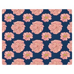 Retro 1880s Flowers Pattern 16 Two Sides Premium Plush Fleece Blanket (teen Size) by violetheavensky