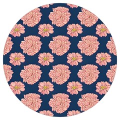 Retro 1880s Flowers Pattern 16 Round Trivet by violetheavensky