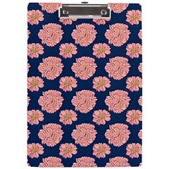 Retro 1880s Flowers Pattern 16 A4 Acrylic Clipboard by violetheavensky