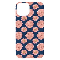 Retro 1880s Flowers Pattern 16 Iphone 14 Black Uv Print Case by violetheavensky