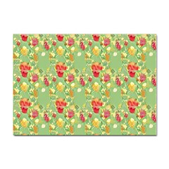 Retro 1880s Flowers Pattern 17 Sticker A4 (100 Pack) by violetheavensky