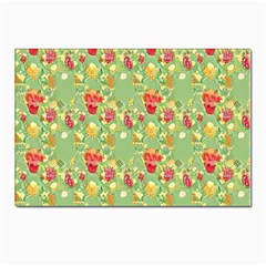 Retro 1880s Flowers Pattern 17 Postcard 4 x 6  (pkg Of 10) by violetheavensky