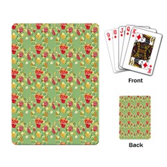 Retro 1880s Flowers Pattern 17 Playing Cards Single Design (rectangle)