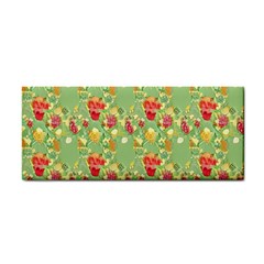 Retro 1880s Flowers Pattern 17 Hand Towel by violetheavensky