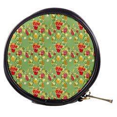 Retro 1880s Flowers Pattern 17 Mini Makeup Bag