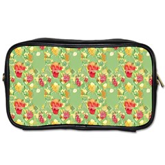 Retro 1880s Flowers Pattern 17 Toiletries Bag (one Side) by violetheavensky