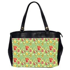 Retro 1880s Flowers Pattern 17 Oversize Office Handbag (2 Sides)