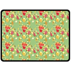 Retro 1880s Flowers Pattern 17 Fleece Blanket (large)