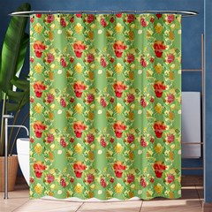 Retro 1880s Flowers Pattern 17 Shower Curtain 60  X 72  (medium) 