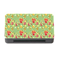 Retro 1880s Flowers Pattern 17 Memory Card Reader With Cf