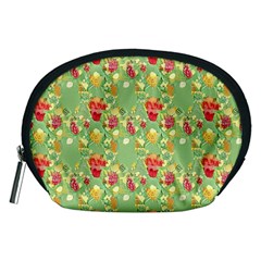 Retro 1880s Flowers Pattern 17 Accessory Pouch (medium)