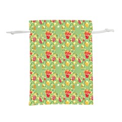 Retro 1880s Flowers Pattern 17 Lightweight Drawstring Pouch (s)