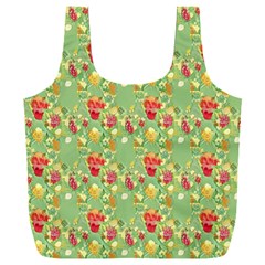 Retro 1880s Flowers Pattern 17 Full Print Recycle Bag (xxl)