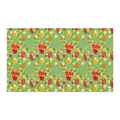 Retro 1880s Flowers Pattern 17 Banner And Sign 5  X 3  by violetheavensky