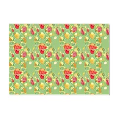 Retro 1880s Flowers Pattern 17 Crystal Sticker (a4)