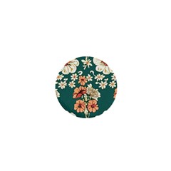 Retro 1880s Flowers Pattern 20 1  Mini Magnets