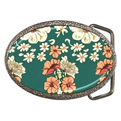 Retro 1880s Flowers Pattern 20 Belt Buckles