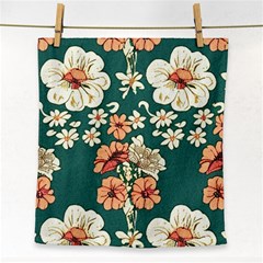 Retro 1880s Flowers Pattern 20 Face Towel