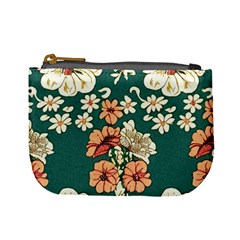 Retro 1880s Flowers Pattern 20 Mini Coin Purse