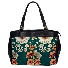 Retro 1880s Flowers Pattern 20 Oversize Office Handbag