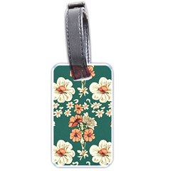 Retro 1880s Flowers Pattern 20 Luggage Tag (one Side) by violetheavensky