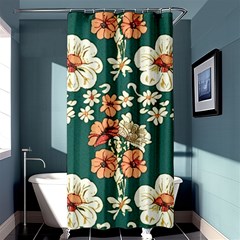 Retro 1880s Flowers Pattern 20 Shower Curtain 36  X 72  (stall)  by violetheavensky