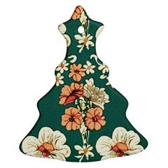 Retro 1880s Flowers Pattern 20 Ornament (christmas Tree) 