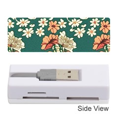 Retro 1880s Flowers Pattern 20 Memory Card Reader (stick)