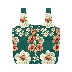 Retro 1880s Flowers Pattern 20 Full Print Recycle Bag (m)