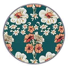 Retro 1880s Flowers Pattern 20 Wireless Fast Charger(white)