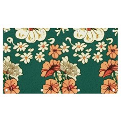 Retro 1880s Flowers Pattern 20 Banner And Sign 7  X 4 