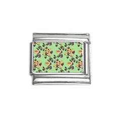 Retro 1880s Flowers Pattern 24 Italian Charm (9mm)