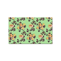 Retro 1880s Flowers Pattern 24 Sticker Rectangular (10 Pack)