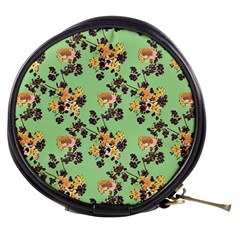 Retro 1880s Flowers Pattern 24 Mini Makeup Bag