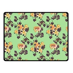 Retro 1880s Flowers Pattern 24 Fleece Blanket (small)