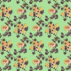 Retro 1880s Flowers Pattern 24 Play Mat (rectangle) by violetheavensky