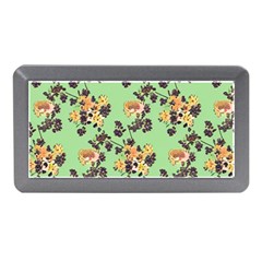 Retro 1880s Flowers Pattern 24 Memory Card Reader (mini)