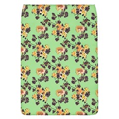 Retro 1880s Flowers Pattern 24 Removable Flap Cover (l)