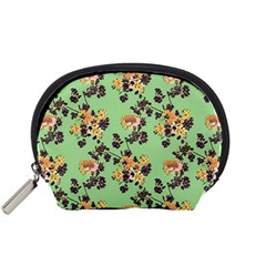 Retro 1880s Flowers Pattern 24 Accessory Pouch (small)