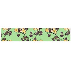 Retro 1880s Flowers Pattern 24 Large Premium Plush Fleece Scarf 