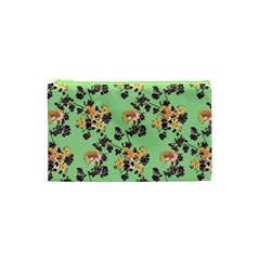 Retro 1880s Flowers Pattern 24 Cosmetic Bag (xs)