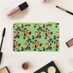 Retro 1880s Flowers Pattern 24 Cosmetic Bag (XS) Back