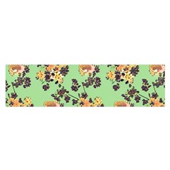 Retro 1880s Flowers Pattern 24 Oblong Satin Scarf (16  X 60 )