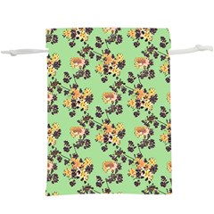 Retro 1880s Flowers Pattern 24 Lightweight Drawstring Pouch (xl)