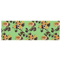 Retro 1880s Flowers Pattern 24 Banner And Sign 12  X 4 