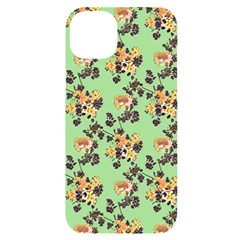 Retro 1880s Flowers Pattern 24 Iphone 14 Plus Black Uv Print Case