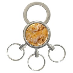 Homemade Flan Extreme Close-up Texture 3-ring Key Chain by dflcprintsclothing