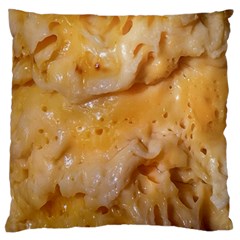 Homemade Flan Extreme Close-up Texture Large Premium Plush Fleece Cushion Case (two Sides)